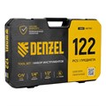 Набор инструментов, 1/2", 1/4", CrV, S2, пластиковый кейс, 122 предмета Denzel 36776