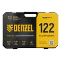 Набор инструментов, 1/2", 1/4", CrV, S2, пластиковый кейс, 122 предмета Denzel 36776