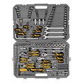 Набор инструментов, 1/2", 1/4", 3/8", CrV, S2, пластиковый кейс, 144 предмета Denzel 36777