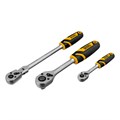 Набор инструментов, 1/2", 1/4", 3/8", CrV, S2, пластиковый кейс, 144 предмета Denzel 36777