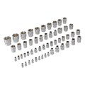 Набор инструментов, 1/2", 1/4", 3/8", CrV, S2, пластиковый кейс, 144 предмета Denzel 36777