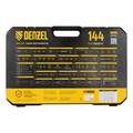 Набор инструментов, 1/2", 1/4", 3/8", CrV, S2, пластиковый кейс, 144 предмета Denzel 36777