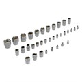 Набор инструментов, 1/2", 1/4", CrV, S2, пластиковый кейс, 194 предмета Denzel 36778