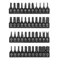 Набор инструментов, 1/2", 1/4", CrV, S2, пластиковый кейс, 194 предмета Denzel 36778