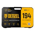 Набор инструментов, 1/2", 1/4", CrV, S2, пластиковый кейс, 194 предмета Denzel 36778