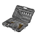 Набор инструментов, 1/2", 1/4", 3/8", CrV, S2, пластиковый кейс, 216 предметов Denzel 36779