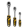Набор инструментов, 1/2", 1/4", 3/8", CrV, S2, пластиковый кейс, 216 предметов Denzel 36779