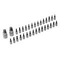 Набор инструментов, 1/2", 1/4", 3/8", CrV, S2, пластиковый кейс, 216 предметов Denzel 36779