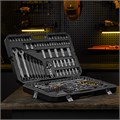 Набор инструментов, 1/2", 1/4", 3/8", CrV, S2, пластиковый кейс, 216 предметов Denzel 36779