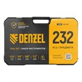 Набор инструментов, 1/2", 3/8", 1/4", CrV, S2, пластиковый кейс, 232 предмета Denzel 36780
