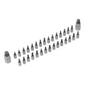 Набор инструментов, 1/2", 3/8", 1/4", CrV, S2, пластиковый кейс, 232 предмета Denzel 36780