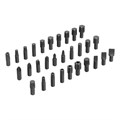 Набор инструментов, 1/2", 3/8", 1/4", CrV, S2, пластиковый кейс, 232 предмета Denzel 36780