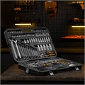 Набор инструментов, 1/2", 3/8", 1/4", CrV, S2, пластиковый кейс, 232 предмета Denzel 36780