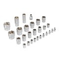 Набор инструментов, 1/2", 1/4", CrV, S2, пластиковый кейс, 82 предмета Denzel 36781