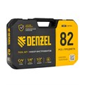 Набор инструментов, 1/2", 1/4", CrV, S2, пластиковый кейс, 82 предмета Denzel 36781