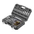 Набор инструментов, 1/2", 1/4", CrV, S2, пластиковый кейс, 94 предмета Denzel 36782