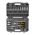 Набор инструментов, 1/2", 1/4", CrV, S2, пластиковый кейс, 94 предмета Denzel 36782