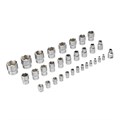 Набор инструментов, 1/2", 1/4", CrV, S2, пластиковый кейс, 94 предмета Denzel 36782