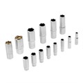 Набор инструментов, 1/2", 1/4", CrV, S2, пластиковый кейс, 94 предмета Denzel 36782