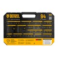 Набор инструментов, 1/2", 1/4", CrV, S2, пластиковый кейс, 94 предмета Denzel 36782