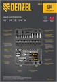 Набор инструментов, 1/2", 1/4", CrV, S2, пластиковый кейс, 94 предмета Denzel 36782