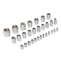 Набор инструментов, 1/2", 1/4", CrV, S2, пластиковый кейс, 109 предметов Denzel 36783
