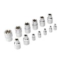 Набор инструментов, 1/2", 1/4", CrV, S2, пластиковый кейс, 109 предметов Denzel 36783