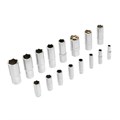 Набор инструментов, 1/2", 1/4", CrV, S2, пластиковый кейс, 109 предметов Denzel 36783