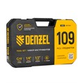 Набор инструментов, 1/2", 1/4", CrV, S2, пластиковый кейс, 109 предметов Denzel 36783