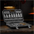 Набор инструментов, 1/2", 1/4", CrV, S2, пластиковый кейс, 109 предметов Denzel 36783