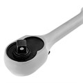 Ключ-трещотка 1/4", CrV, 120 зубьев, цельнометаллический, хром Gross 36784