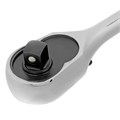 Ключ-трещотка 3/8", CrV, 120 зубьев, цельнометаллический, хром Gross 36785