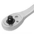 Ключ-трещотка 1/4", CrV, 90 зубьев, усиленный, хром Gross 36787