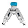 Разветвитель двухканальный, с внутренней резьбой 3/4",алюминий, LUXE Palisad 36994