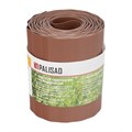 Бордюрная лента, 15х900 см, полипропиленовая, коричневая, Palisad 37027