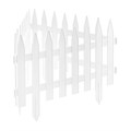 Забор декоративный 36х300 см, белый, Palisad 37029