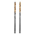 Сверло спиральное по металлу 3 x 60 мм, Р6М5, Golden Tip , 2шт. Denzel 37104