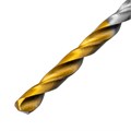 Сверло спиральное по металлу 3 x 60 мм, Р6М5, Golden Tip , 2шт. Denzel 37104
