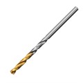 Сверло спиральное по металлу 3,2 x 65 мм, Р6М5, Golden Tip , 2шт. Denzel 37105