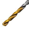 Сверло спиральное по металлу 3,5 x 70 мм, Р6М5, Golden Tip , 2шт. Denzel 37106
