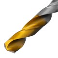 Сверло спиральное по металлу 10 x 133 мм, Р6М5, Golden Tip  Denzel 37119