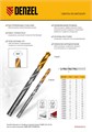 Сверло спиральное по металлу 11 x 142 мм, Р6М5, Golden Tip  Denzel 37120