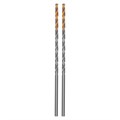 Сверло спиральное по металлу 3 х 100 мм, Р6М5, Golden Tip, удлиненное, 2шт. Denzel 37124