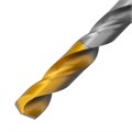 Сверло спиральное по металлу 7,5 х 156 мм, Р6М5, Golden Tip, удлиненное Denzel 37134