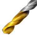 Сверло спиральное по металлу 10 х 184 мм, Р6М5, Golden Tip, удлиненное Denzel 37138