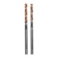 Сверло спиральное по металлу 3 x 61мм, Р6М5, Golden Tip, многогранная заточка, 2шт. Denzel 37141