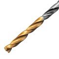 Сверло спиральное по металлу 3 x 61мм, Р6М5, Golden Tip, многогранная заточка, 2шт. Denzel 37141