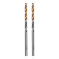 Сверло спиральное по металлу 3,2 x 65мм, Р6М5, Golden Tip, многогранная заточка, 2шт. Denzel 37142