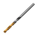 Сверло спиральное по металлу 4 x 75мм, Р6М5, Golden Tip, многогранная заточка Denzel 37144