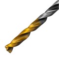 Сверло спиральное по металлу 4,2 x 75мм, Р6М5, Golden Tip, многогранная заточка Denzel 37145